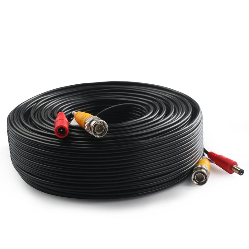 Postta BNC Video Power Cable (4 Pack 100 Feet) Video Security Camera Cable Wire with Eight Connectors for CCTV DVR Surveillance System - Image 5
